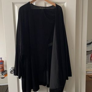 Ashley Stewart Black Velvet Pantsuit Size 22